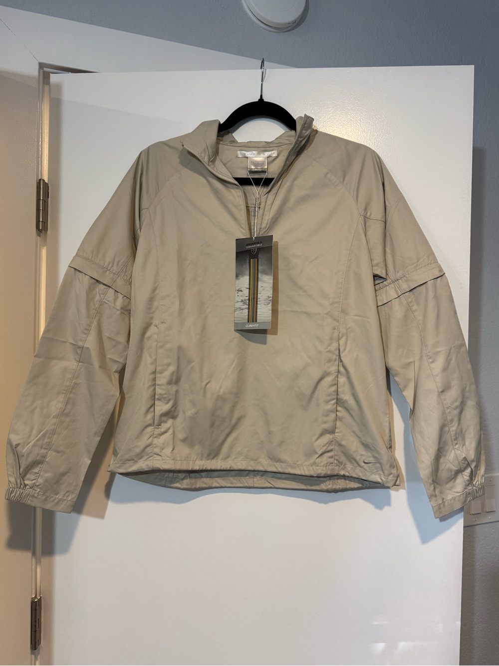 Nike Golf Clima-FIT Convertible Jacket - Tan - Size Small (NWT)